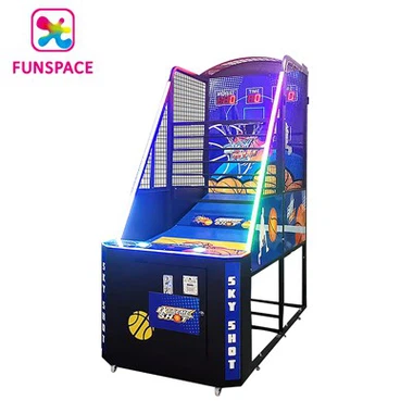 Blu Basketball Sparar Arcade Logħba Magna